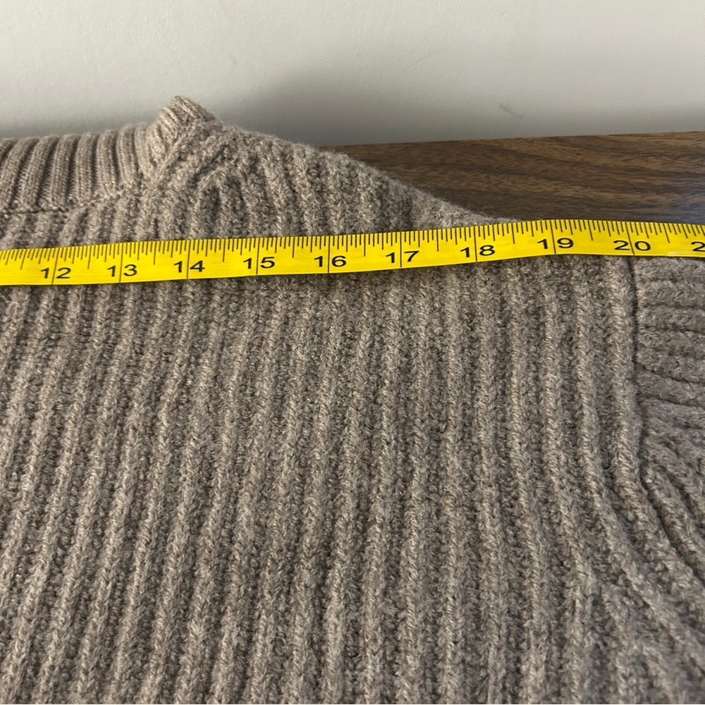 Babaton Taupe Ribbed Cowl Turtleneck Sweater - Picture 7 of 10